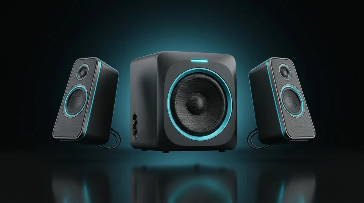Kit 2.1 Logitech Z407 avec caisson de basses et molette de contrôle