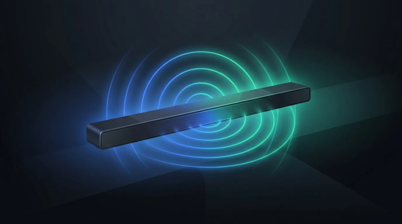 Barre de son PC diffusant des ondes Bluetooth sans fil